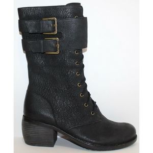 Luxury Rebel Lady Dee Black Leather Boots Size 9 M